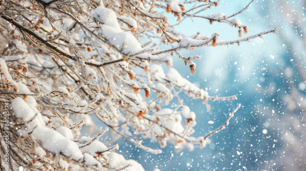 A large evergreen tree covered in snow and ice A large evergreen tree covered in snow and ice