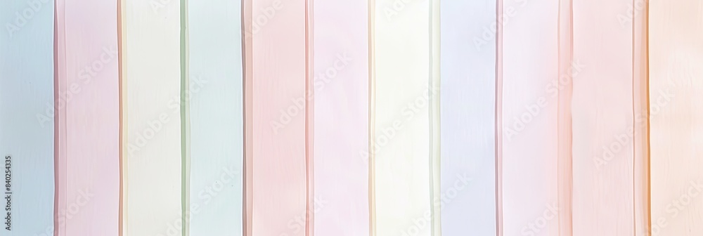 Soft, pastel-colored stripes in varying widths, creating a cute and minimalist design Soft, pastel-colored stripes in varying widths, creating a cute and minimalist design