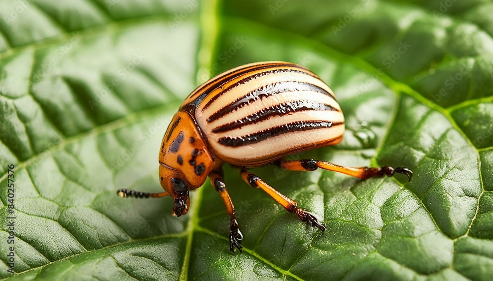 State potato beetle on leaf State potato beetle on leaf