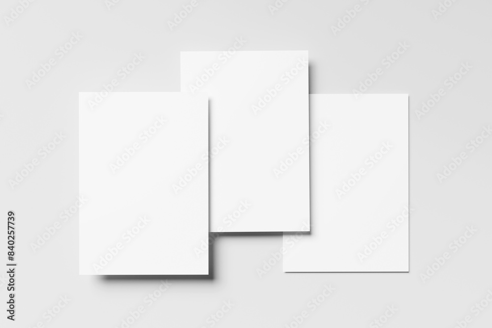 Realistic blank A4 flyer brochure for mockup. Paper or poster illustration. Realistic blank A4 flyer brochure for mockup. Paper or poster illustration.