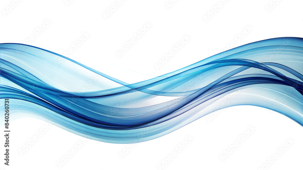 Naklejka premium abstract blue spectrum simple wave white background