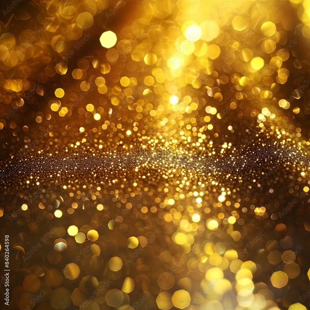 Golden Elegance: Luxurious Shimmering Texture