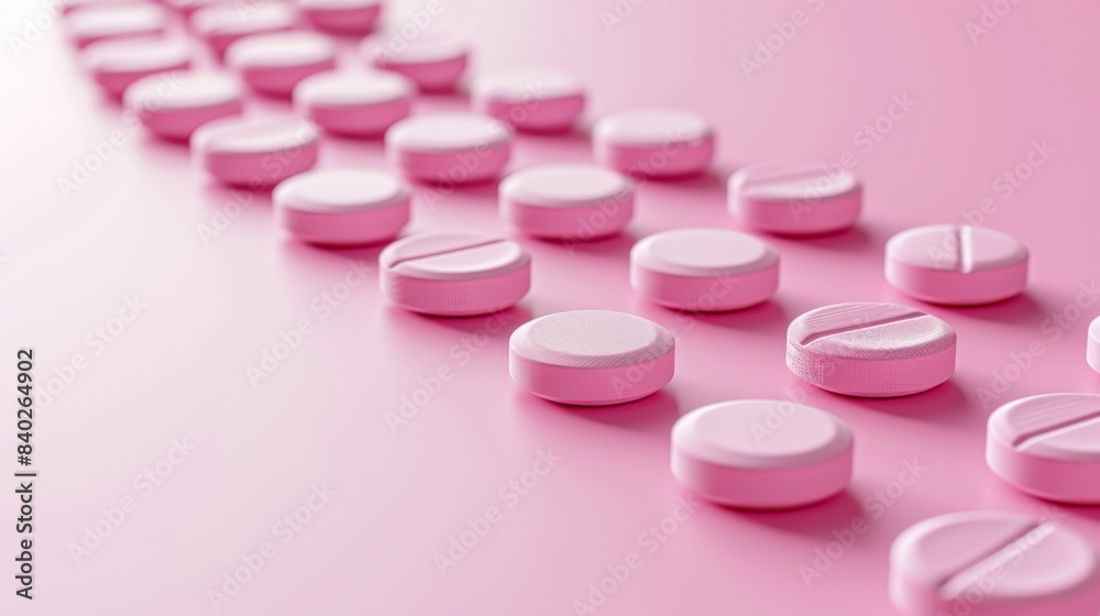 Pill Precision Split Pink Tablets for Controlled Dosage Medical Concept Stock Image Pill Precision Split Pink Tablets for Controlled Dosage Medical Concept Stock Image