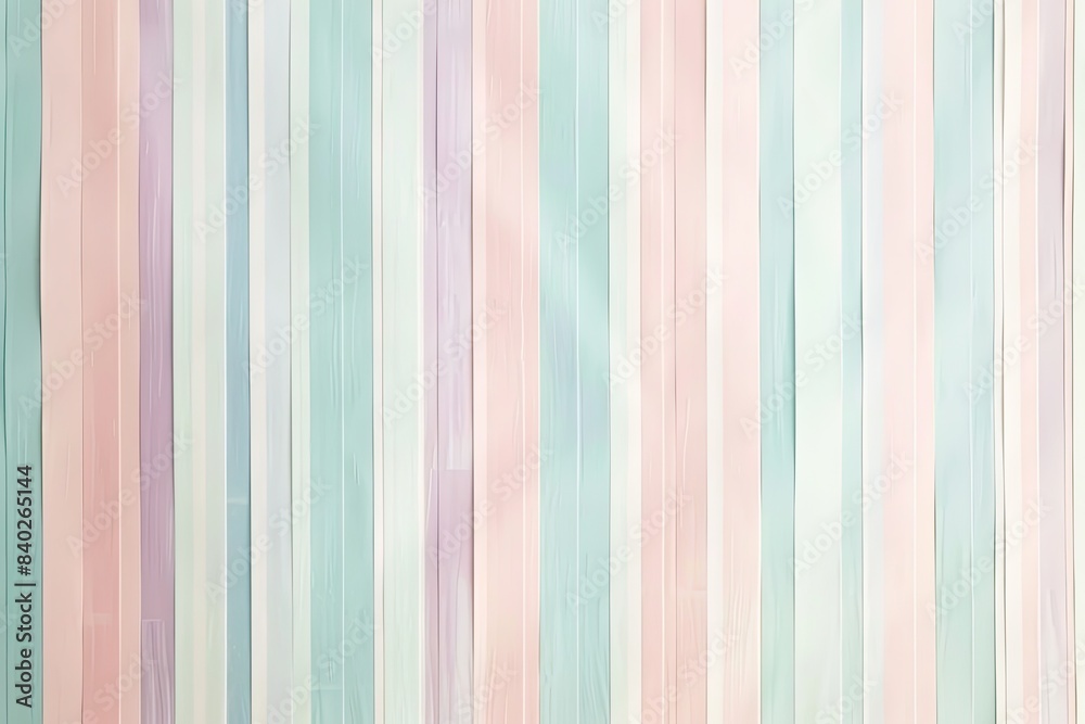 Soft, pastel-colored stripes in varying widths, creating a cute and minimalist design Soft, pastel-colored stripes in varying widths, creating a cute and minimalist design