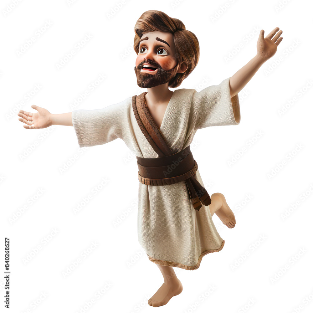 Jesus action figure in 3d style with transparent. clip art. Jesus action figure in 3d style with transparent. clip art.