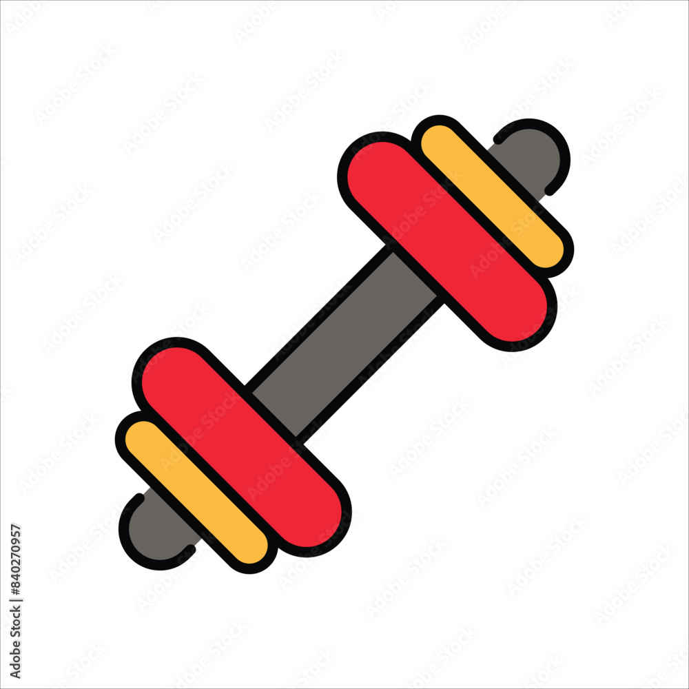 Dumbbell vector icon Dumbbell vector icon
