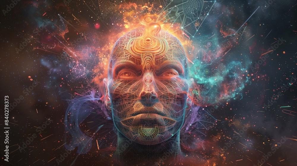 spiritual, etheric, face, ethereal, mystical, divine, soulful, celestial, transcendental, cosmic, energy, aura, light, consciousness, serenity, enlightenment, harmony, esoteric, metaphysical