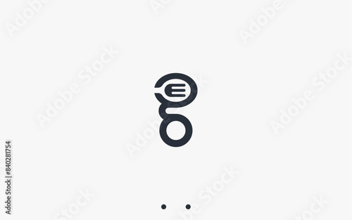 letter g with spoon and fork logo design vector silhouette illustration