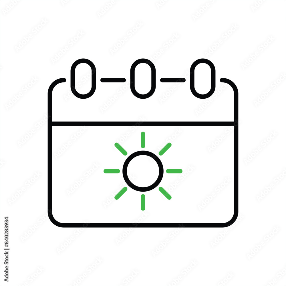 Sunday vector icon