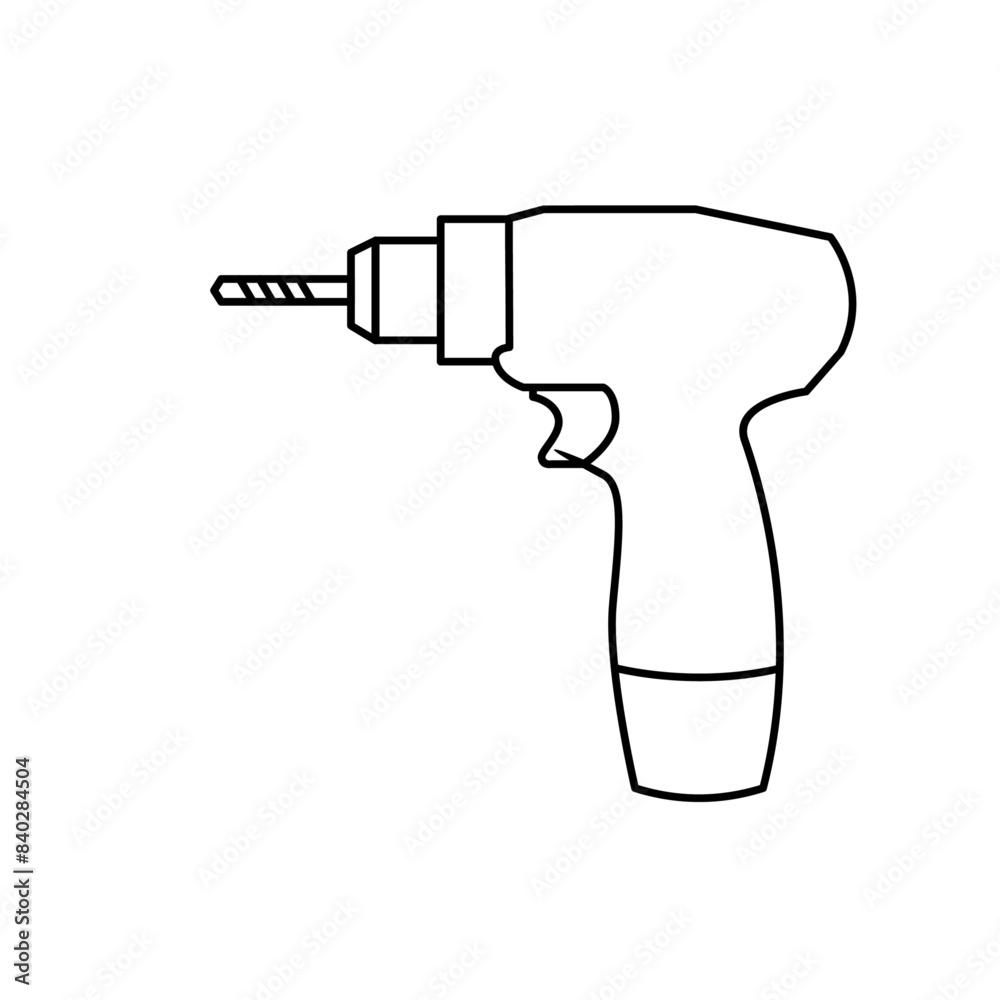 Hand Drill Logo icon design illustration Hand Drill Logo icon design illustration