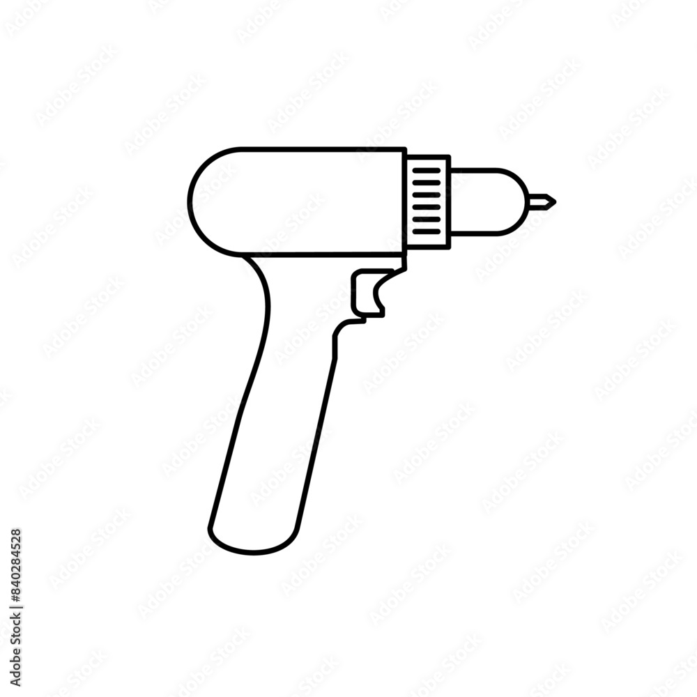 Hand Drill Logo icon design illustration Hand Drill Logo icon design illustration