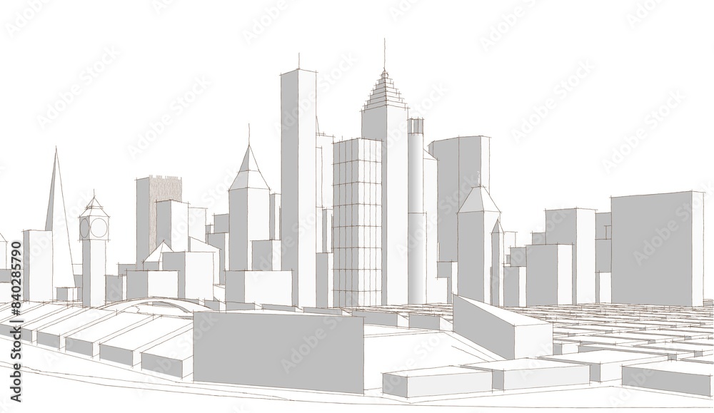 modern city panorama 3d illustration
modern city panorama 3d illustration
