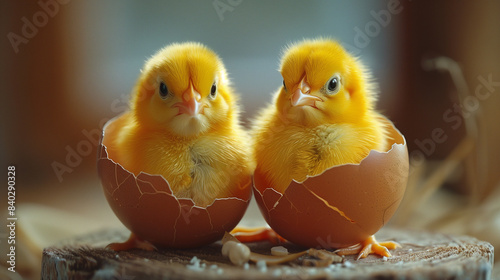 chick hatching from eggs