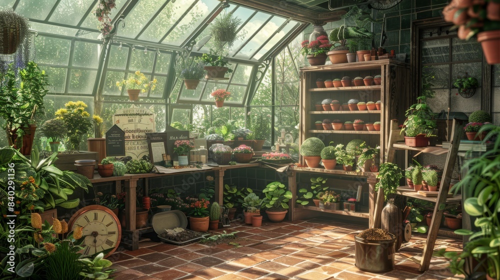 Greenhouse Oasis A Master Gardener's Haven with Business Cards Plants and Gardening Books Greenhouse Oasis A Master Gardener's Haven with Business Cards Plants and Gardening Books