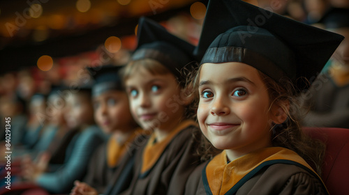Children applauding at grad...
