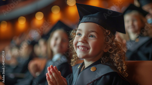 Children applauding at grad...