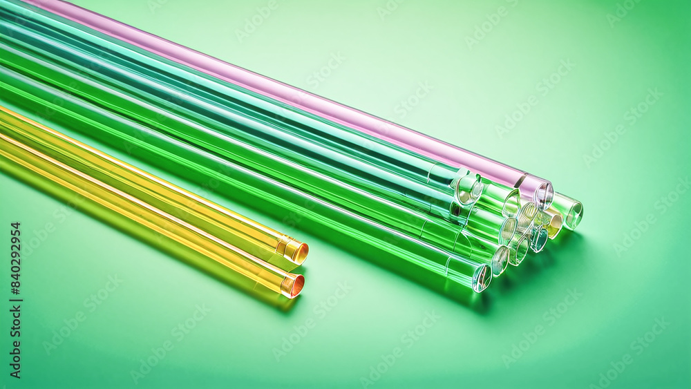 Colorful Array of Glass Tubes Vibrant and Transparent Cylinders Arranged in a Harmonious Pattern, Showcasing Bright Hues and Clear Material on a Smooth Surface Wallpaper Digital Art Poster Brainstorm Colorful Array of Glass Tubes Vibrant and Transparent Cylinders Arranged in a Harmonious Pattern, Showcasing Bright Hues and Clear Material on a Smooth Surface Wallpaper Digital Art Poster Brainstorm