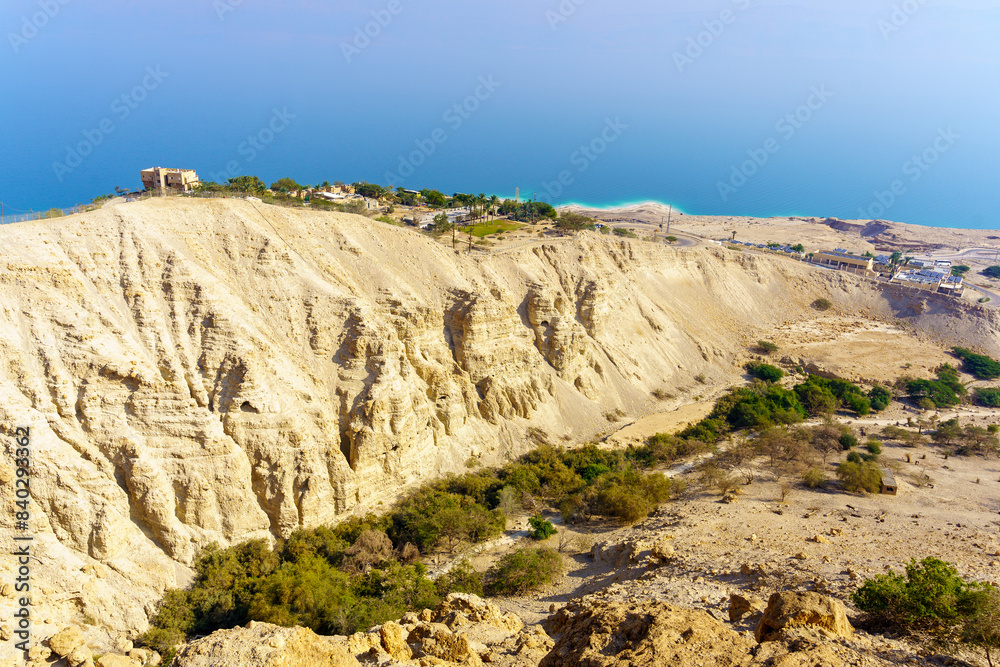 Landscape of the David stream, Ein Gedi Nature Reserve
