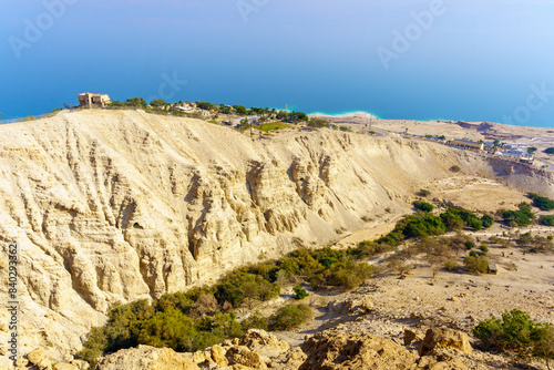 Obraz na płótnie Landscape of the David stream, Ein Gedi Nature Reserve w salonie