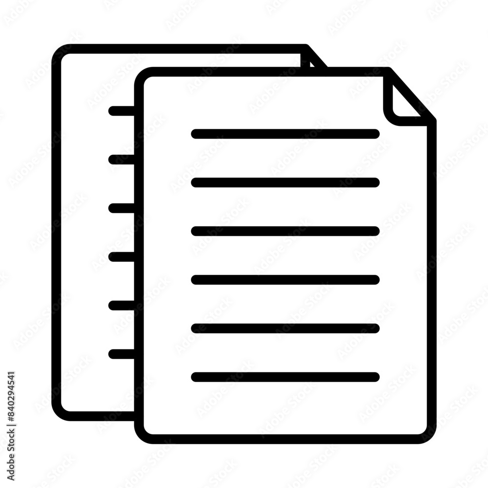 Paper line icon Paper line icon