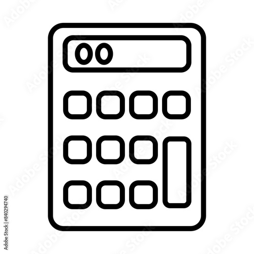 Calculator line icon