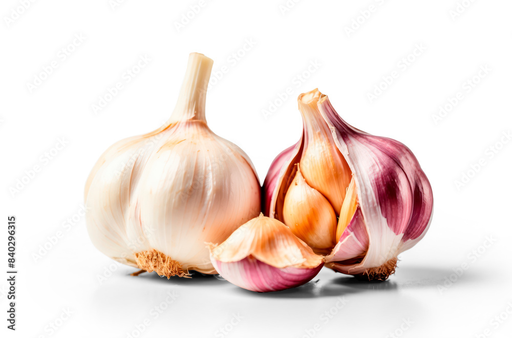 Obraz premium garlic isolated on transparent background, png file