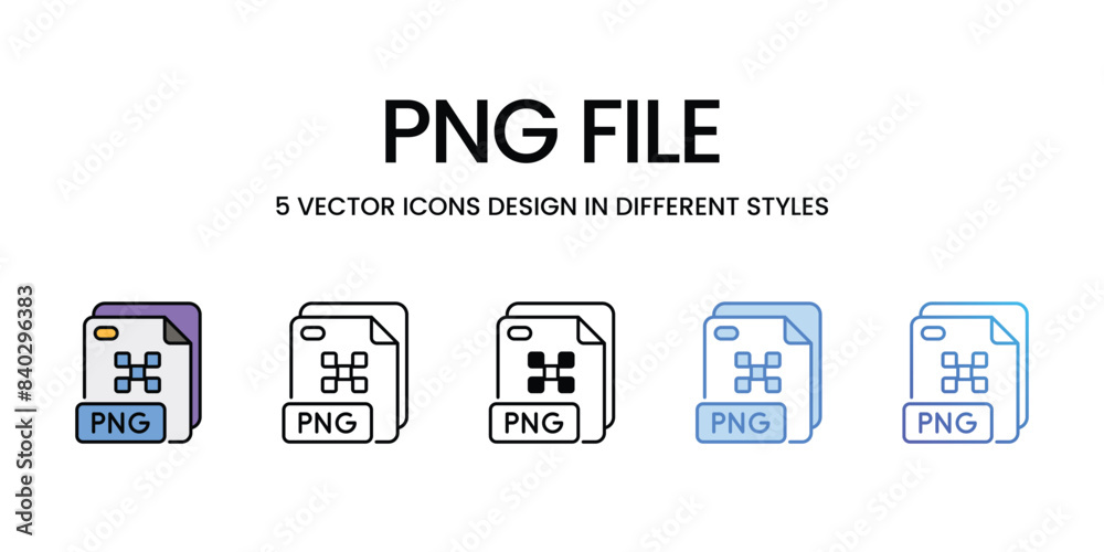 Png File icons vector set stock illustration. Png File icons vector set stock illustration.