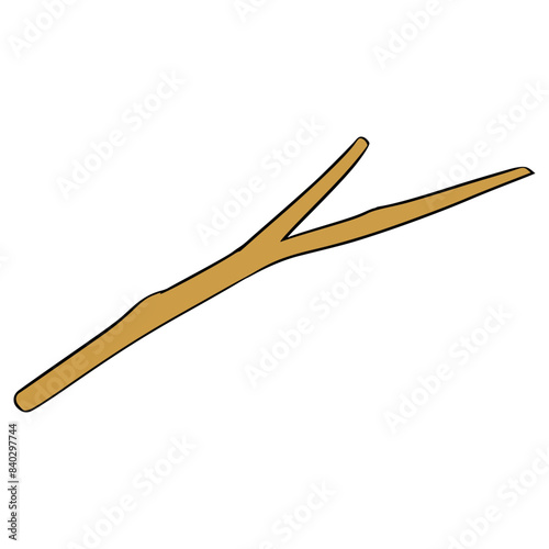 twig illustration hand drawn isolated vector	
