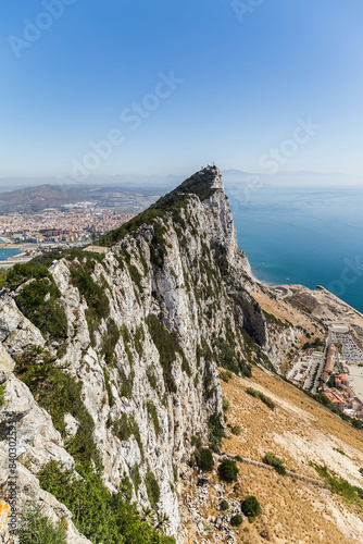The Rock of Gibraltar on a Beautiful Summer Day