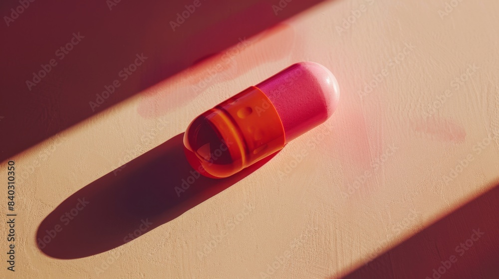 Guardian Pill Symbolic Shadow of Protection and Health