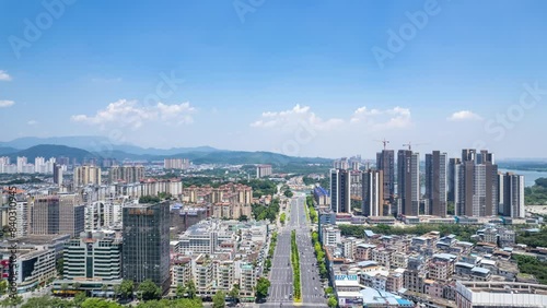 Wallpaper Mural Time-lapse aerial photography of Zengcheng District, Guangzhou, China Torontodigital.ca