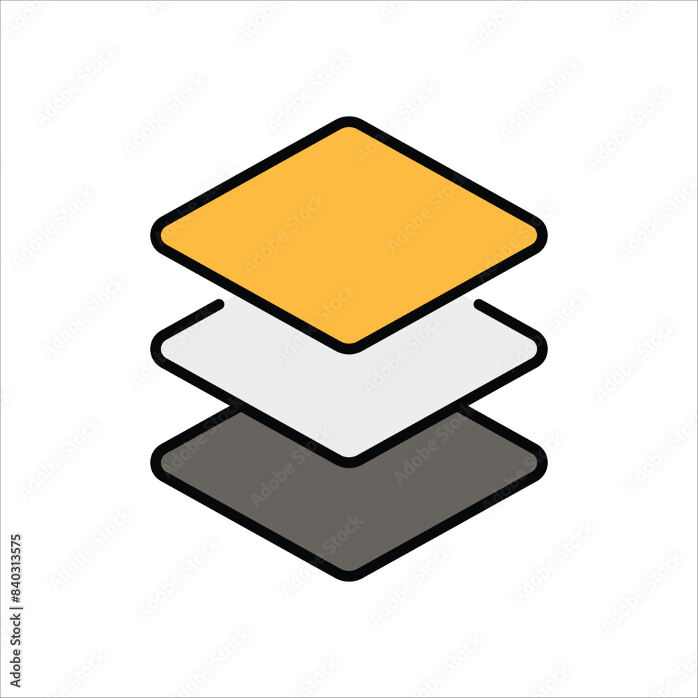 Layers vector icon Layers vector icon