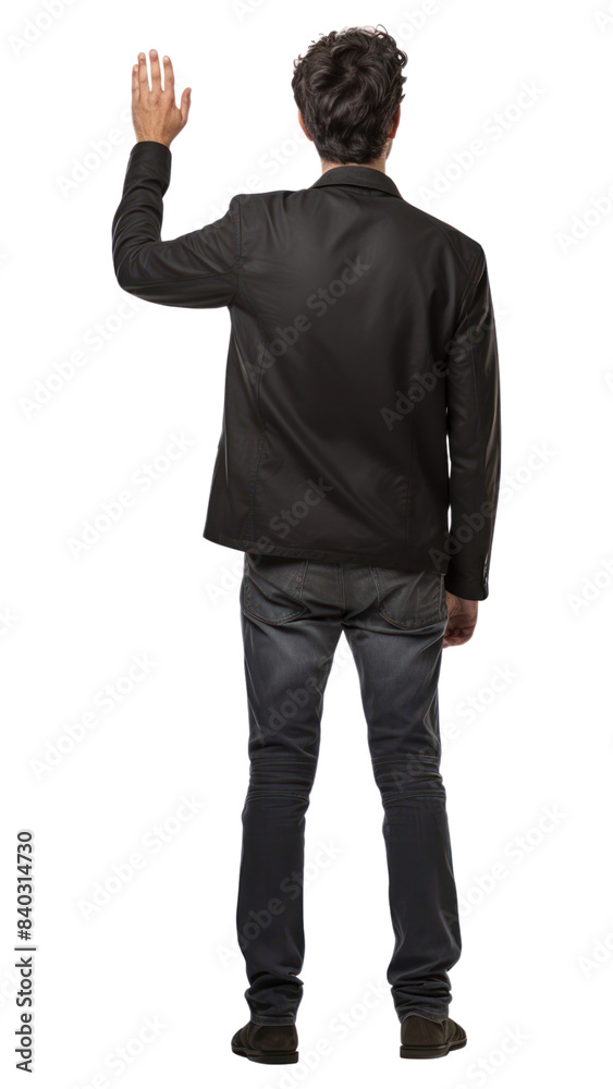 PNG Young british man standing sleeve jacket. PNG Young british man standing sleeve jacket.