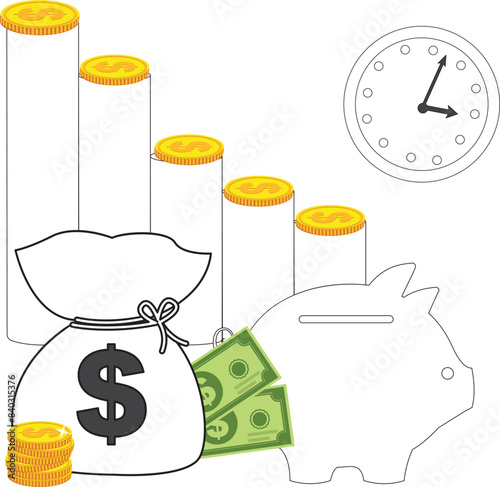 Stock Market Crash Piggy Bank