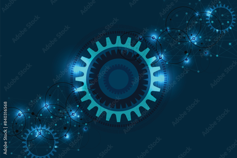Abstract gear connecting technology of science design background Abstract gear connecting technology of science design background