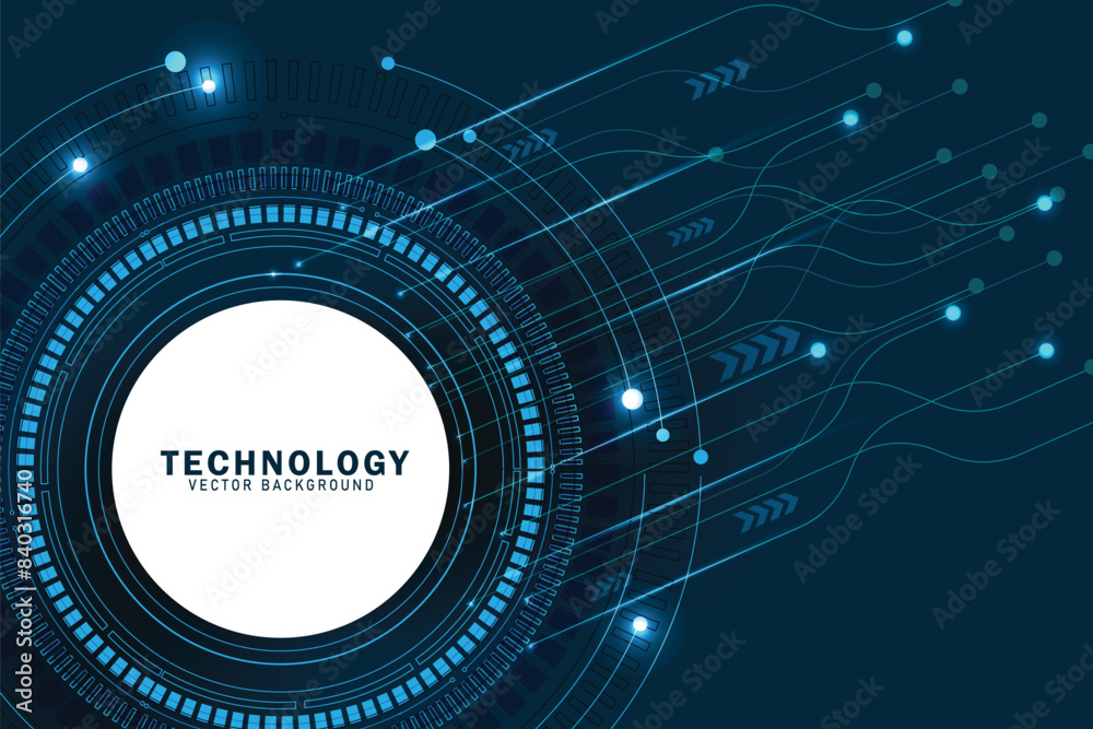 Fototapeta premium Technology background Hi-tech communication concept innovation abstract background