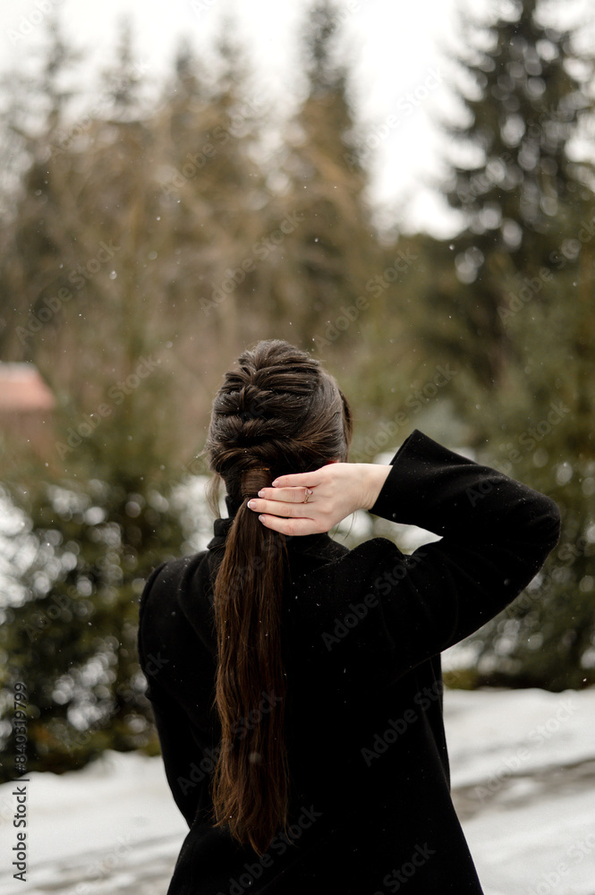 Back view of a woman