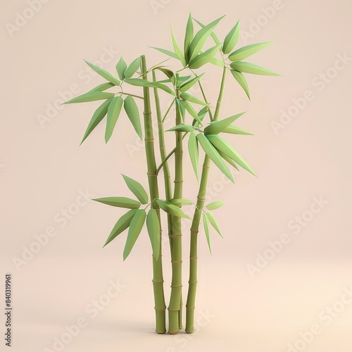 Bamboo Tree 3D Design 