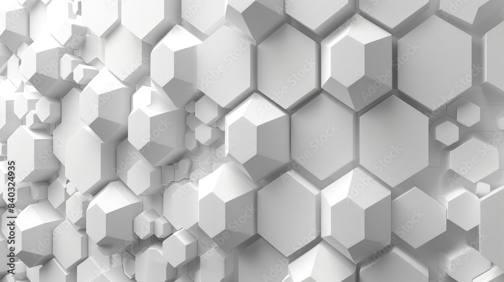 a rendering of a white geometric hexagonal abstract background.stock illustration a rendering of a white geometric hexagonal abstract background.stock illustration
