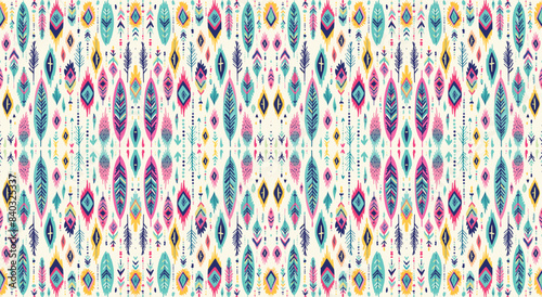 Seamless batik pattern,Seamless tribal batik pattern,and Seamless colorful pattern resemble ethnic boho, Aztec,and ikat styles.designed for use in wallpaper,fabric,curtain,carpet,Batik Embroidery