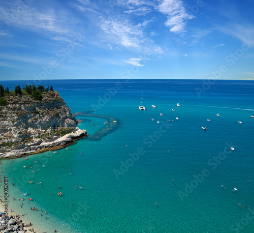 Landscape of the blue sea