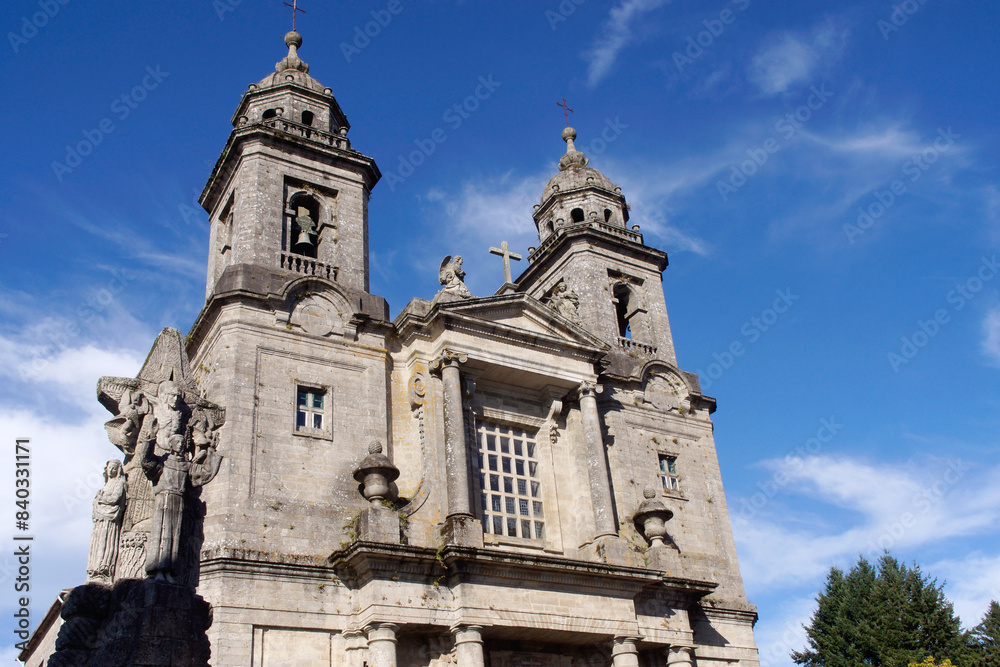 Santiago de Compostela (Spain). Main facade of the Church of San Francisco in the city of Santiago de Compostela Santiago de Compostela (Spain). Main facade of the Church of San Francisco in the city of Santiago de Compostela
