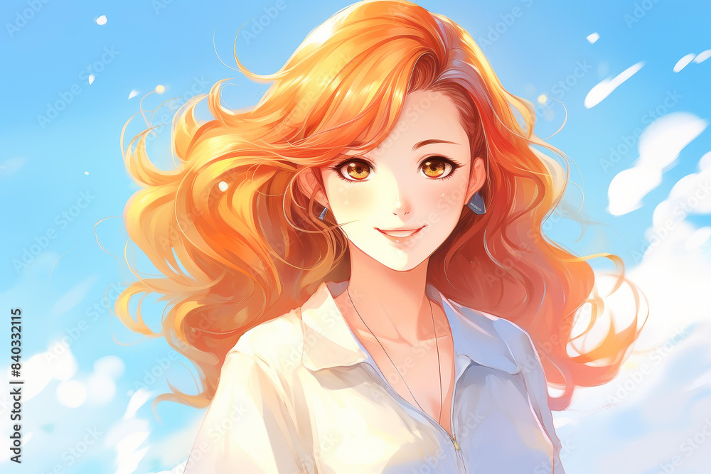 Stunning anime character with a carefree smile, captivating viewers with his adorable appearance. Stunning anime character with a carefree smile, captivating viewers with his adorable appearance.