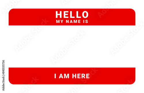 Hello, my name is. Background of sticker name tag or your text. Street art graffiti lettering template. Illustration.