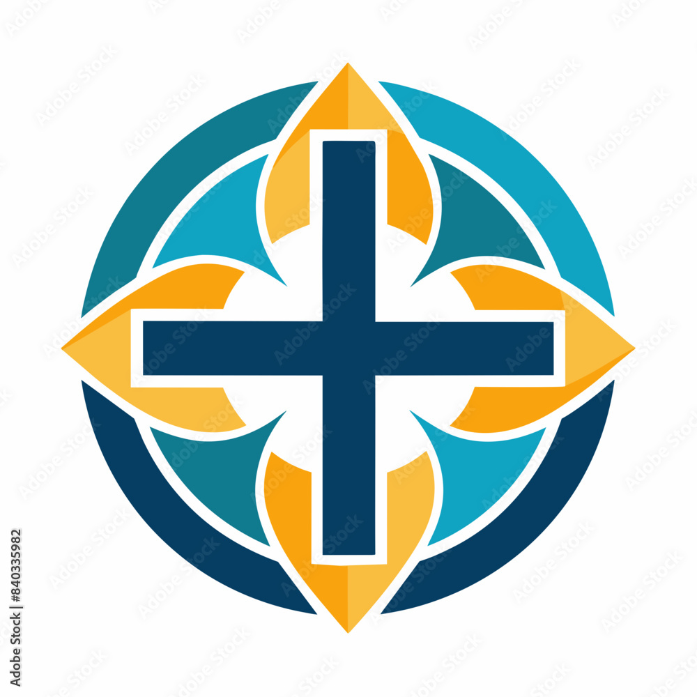 Obraz premium Vector Design for Christian Cross 
