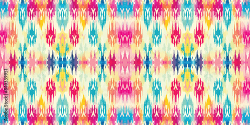 Seamless batik pattern,Seamless tribal batik pattern,and Seamless colorful pattern resemble ethnic boho, Aztec,and ikat styles.designed for use in wallpaper,fabric,curtain,carpet,Batik Embroidery