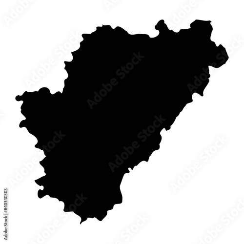 Charente department map, administrative division of France. Vector illustration.