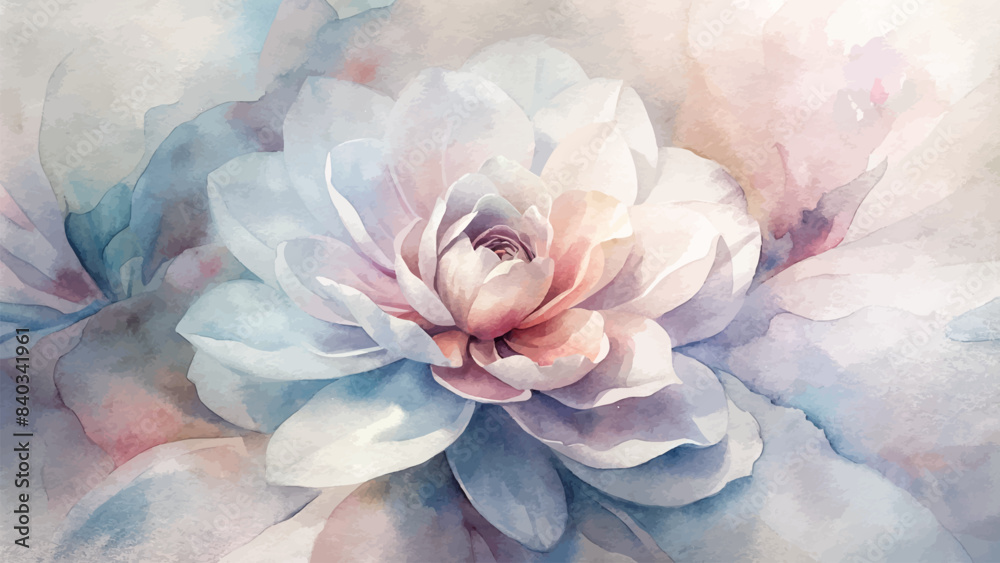Watercolor background with flower petals Watercolor background with flower petals