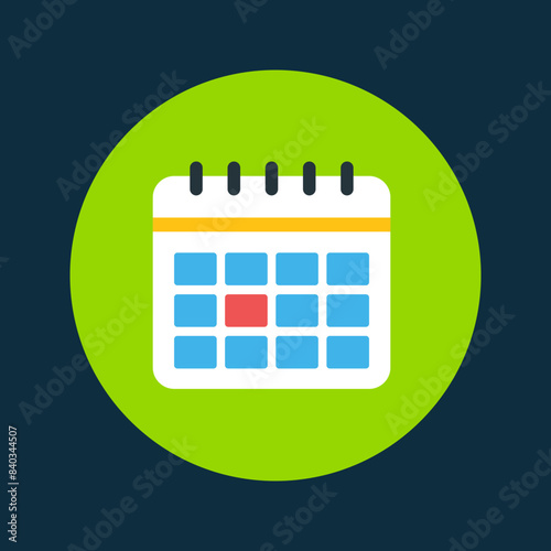 vector business icon calendar schedule