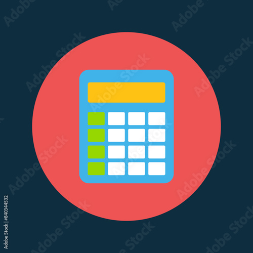 vector business icon calculator calculations accounting